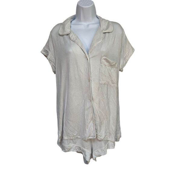 Eberjey Gisele TENCEL™ Modal Short Sleeve & Shorts PJ Set Baby Blue Size M - Picture 1 of 11